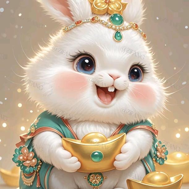 玉兔抱金🐇
