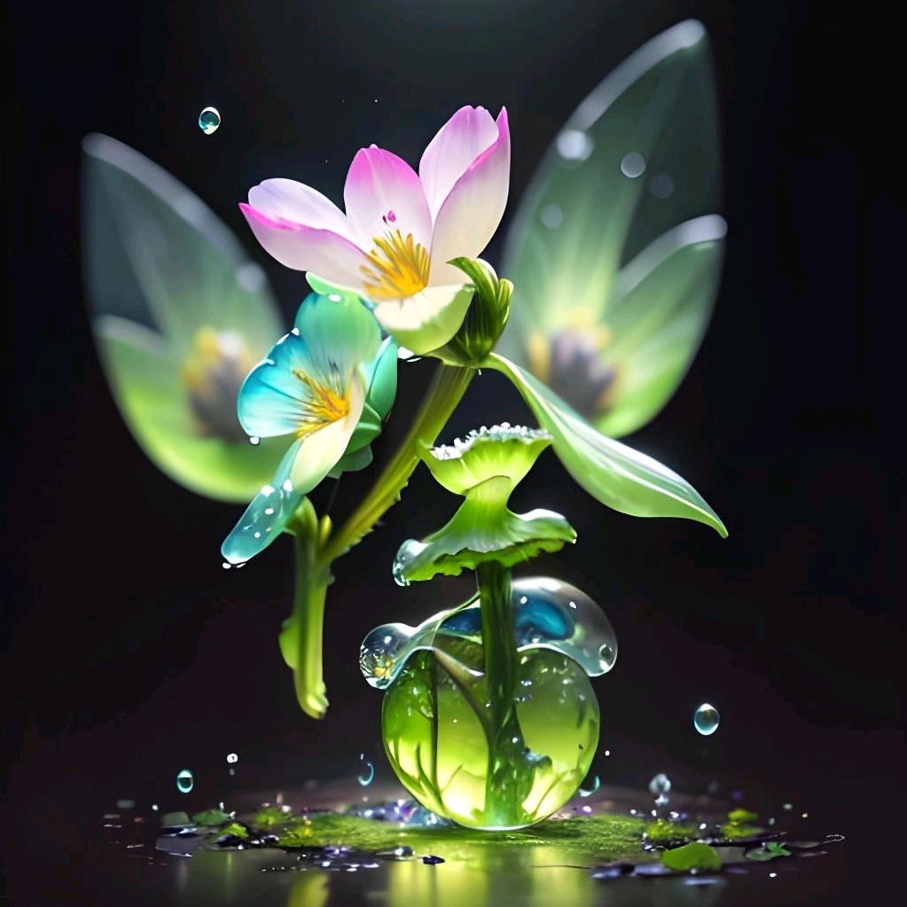 孤花赏月