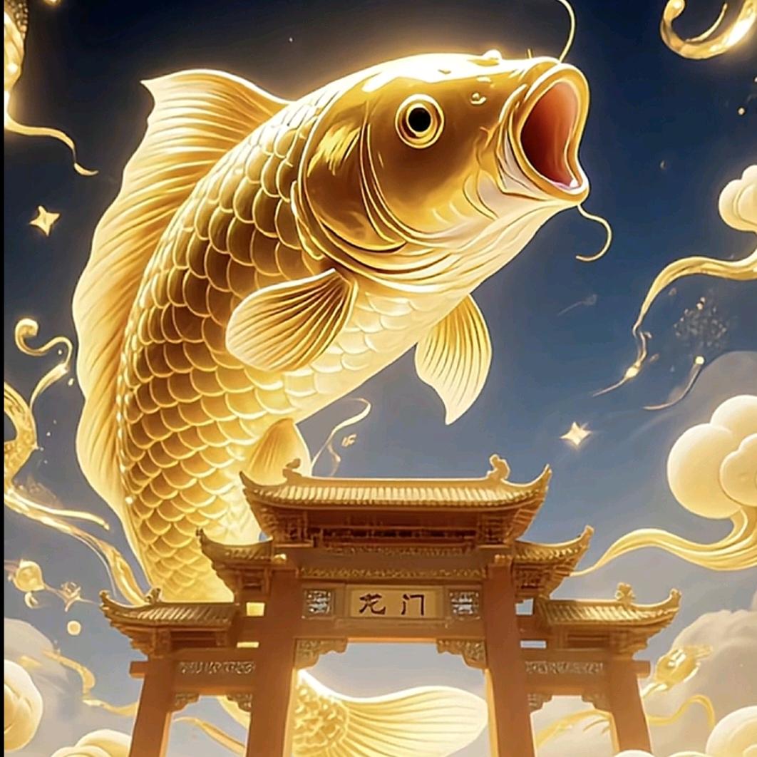 小鲤鱼跃龙门