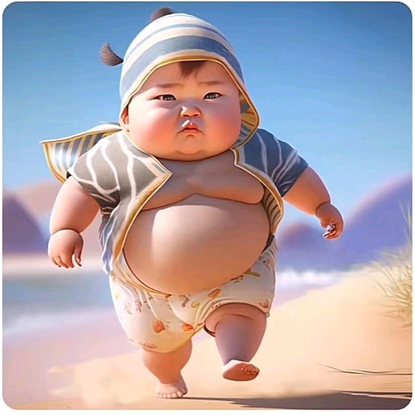 腰杆偏粗