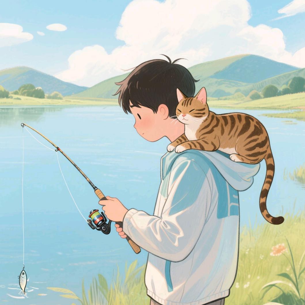钓鱼给猫吃（1500粉抽福利）