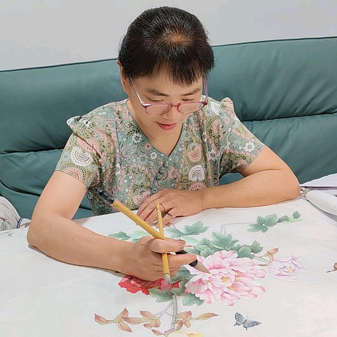玲玲妈工笔画