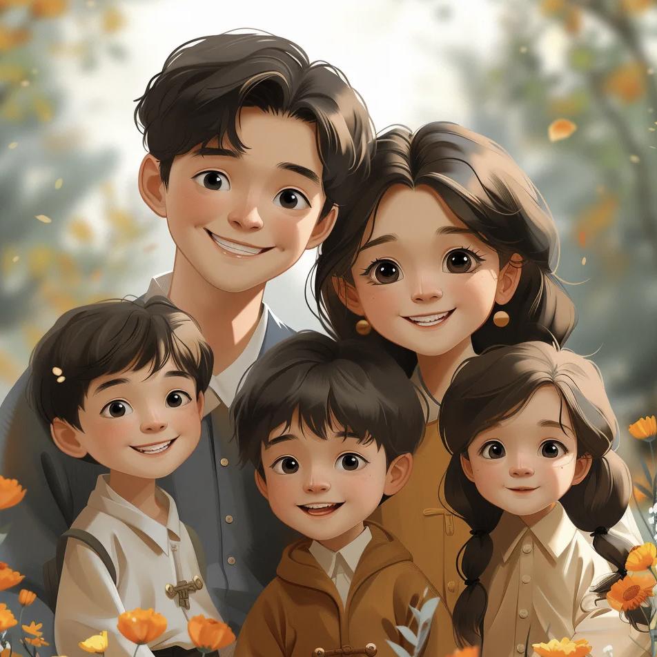 👼👼👧三个小朋友