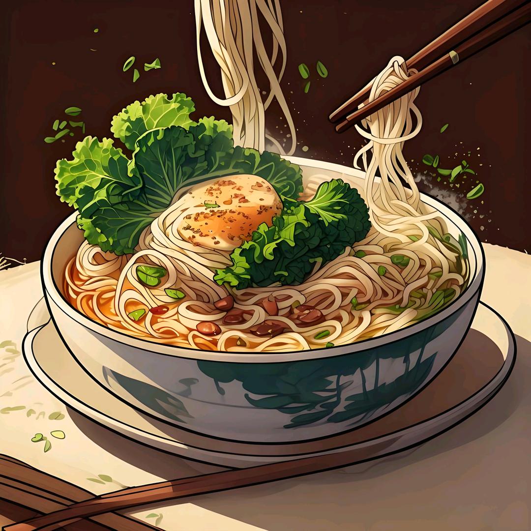小鱼儿爱吃面