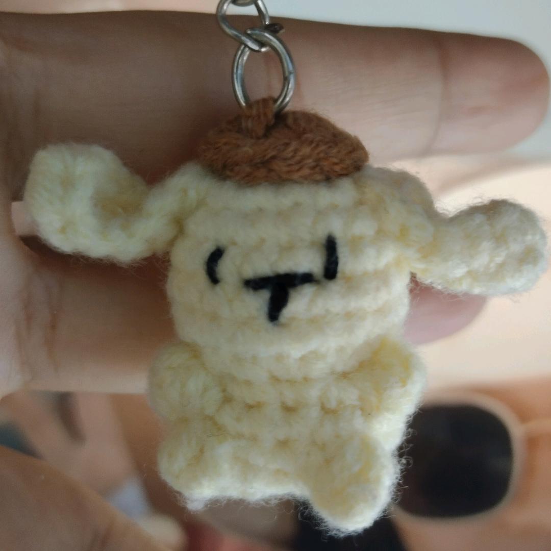 等我有对象了就在书包上挂这个布丁狗挂件