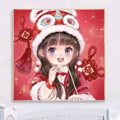 爱绣图的藕