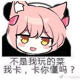 不是我菜，是我卡，卡你懂吗？