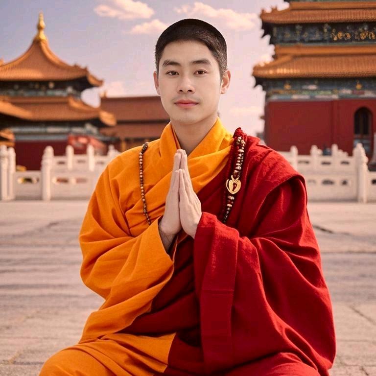 一身素衣归佛门