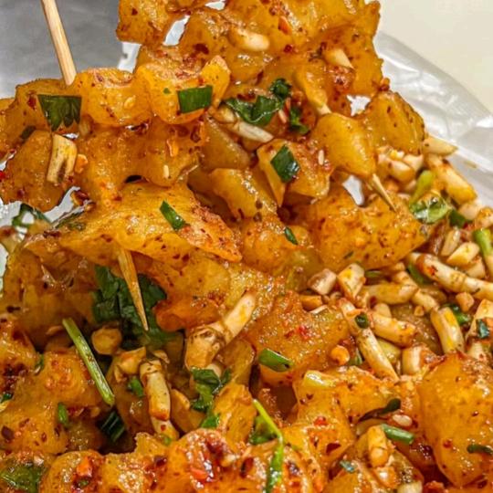 小伟哥狼牙土豆麻辣豆腐