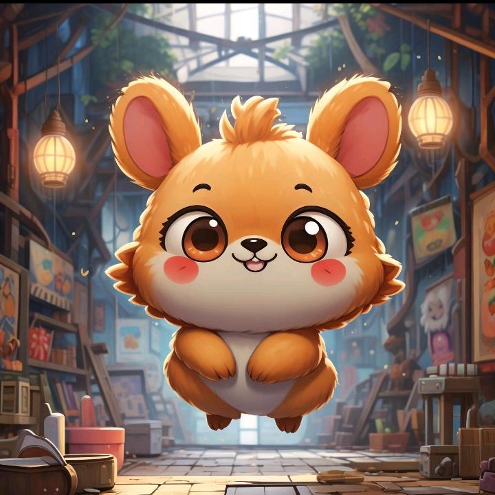 小猫看晚霞