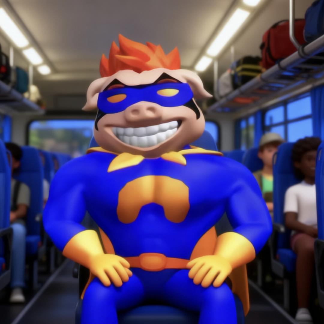 慢吞吞的巴士车