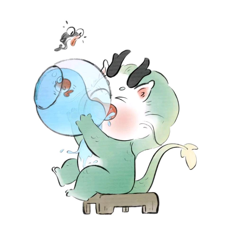 喝水时吨吨吨