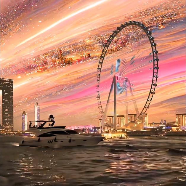 A舞台灯光音响LED大屏