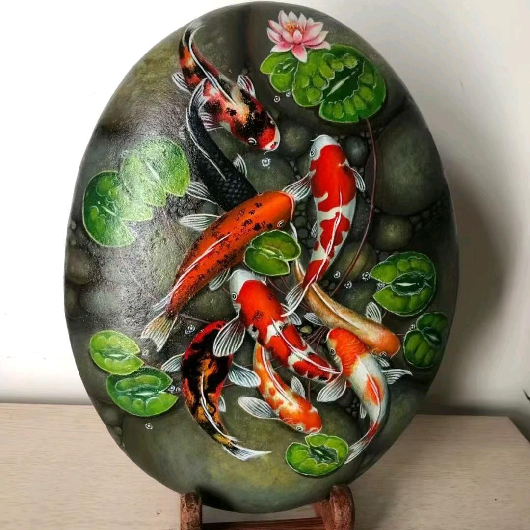 石头画彩绘机器