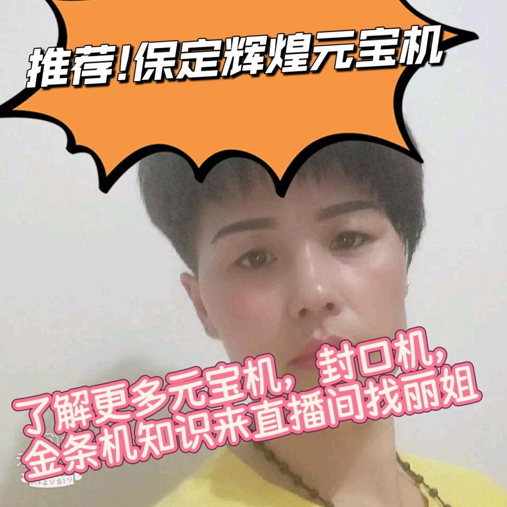 河北保定辉煌元宝机金条机~丽姐头像
