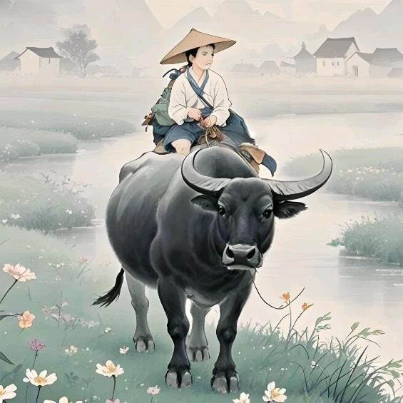 大头骑牛