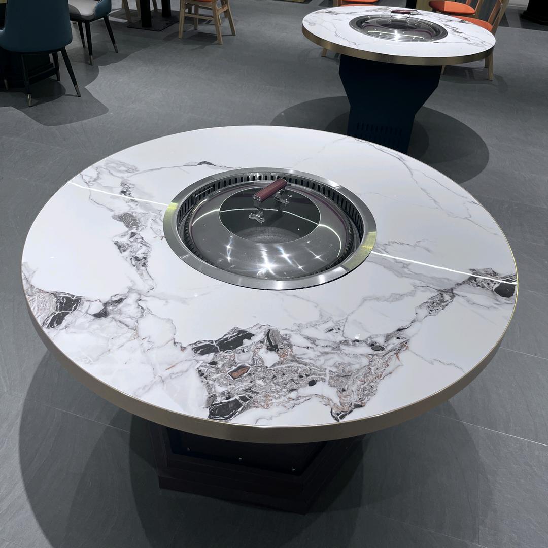 永奇地锅桌 火锅桌 中餐桌餐饮设备厂家