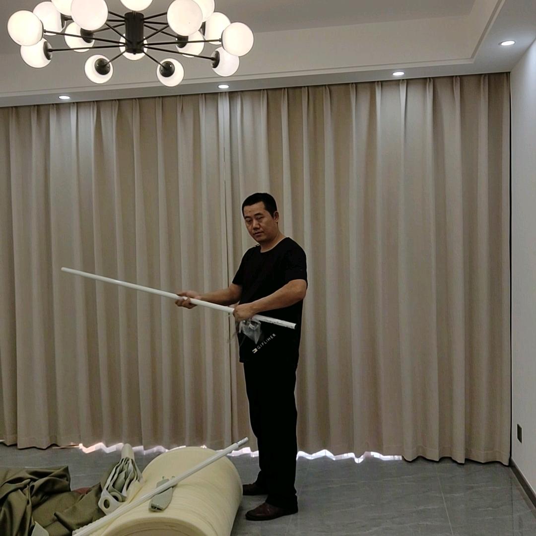 巜豹澥大海窗帘背景墙软包》分姐