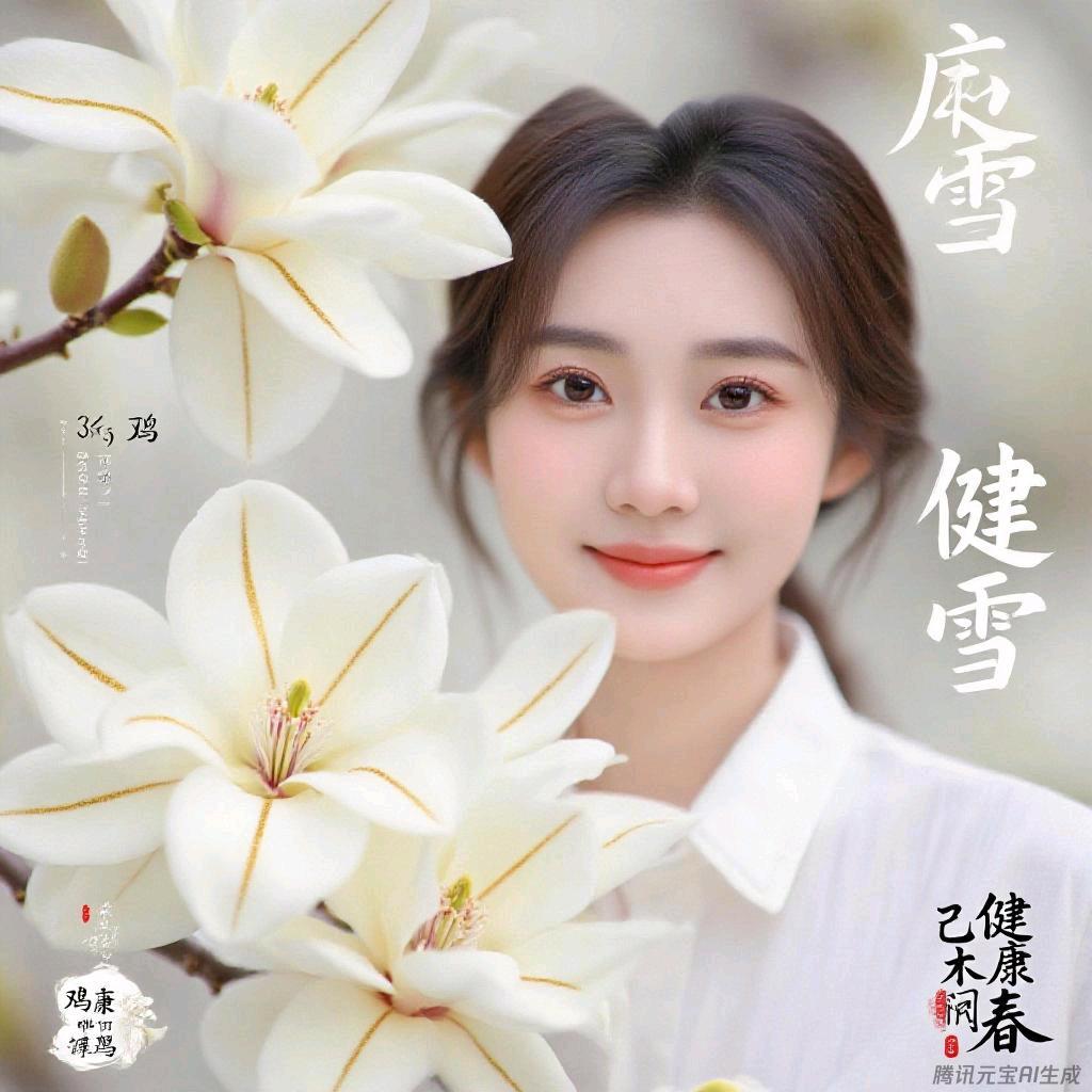 洁白玉兰花