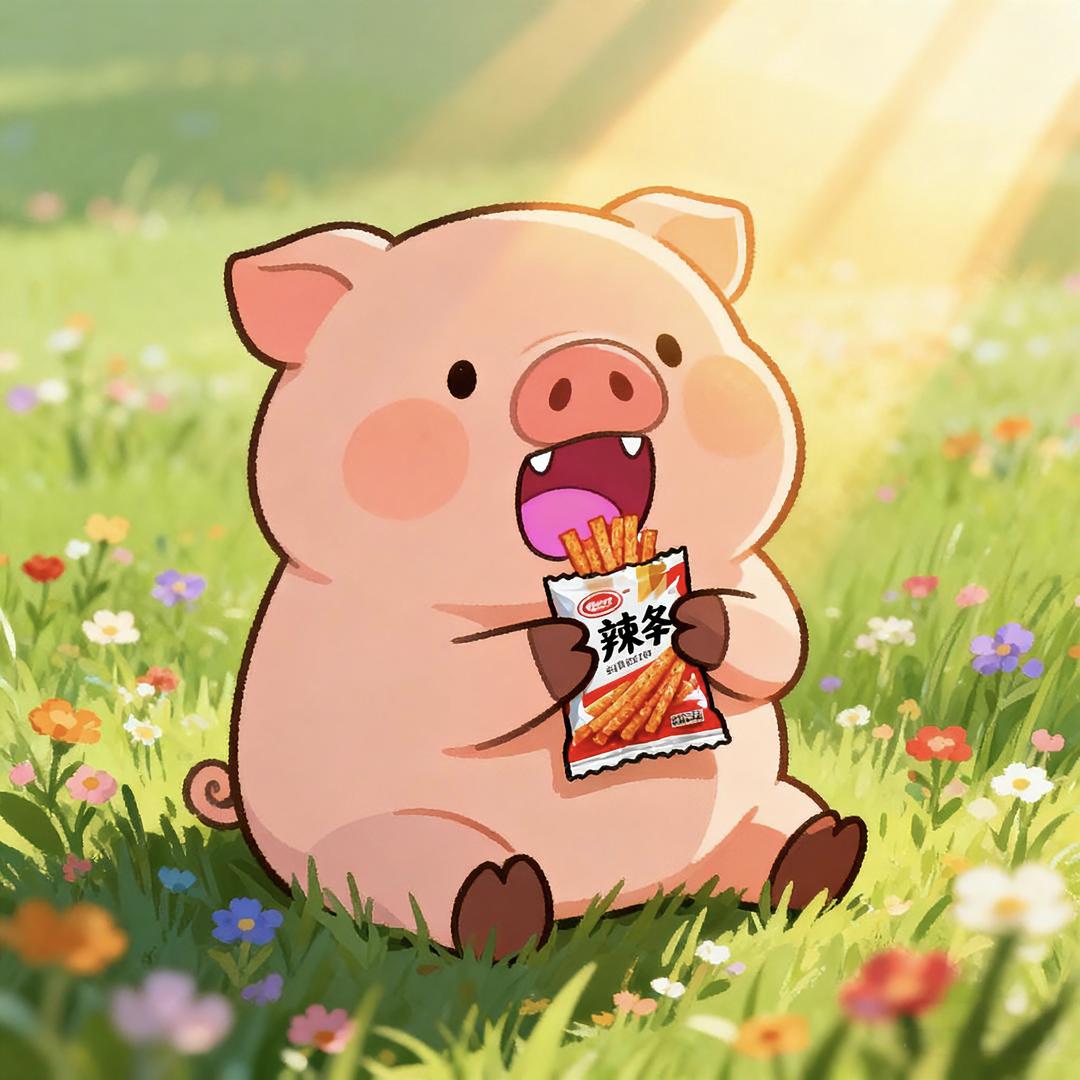 吃辣条的小猪