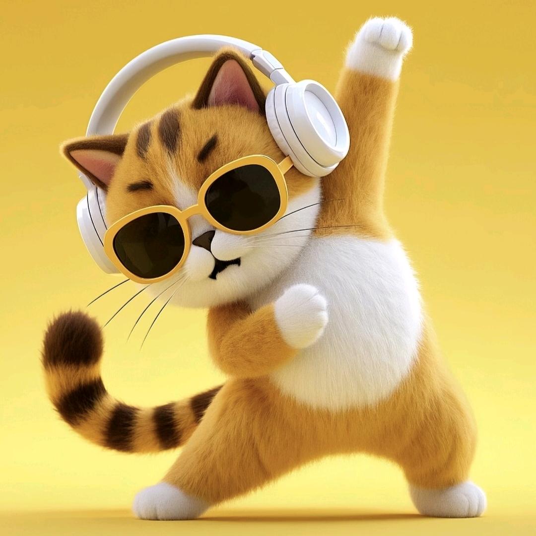 两只咖啡猫