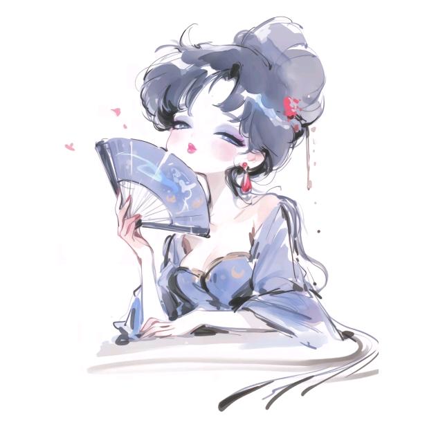 卷发长裙༊