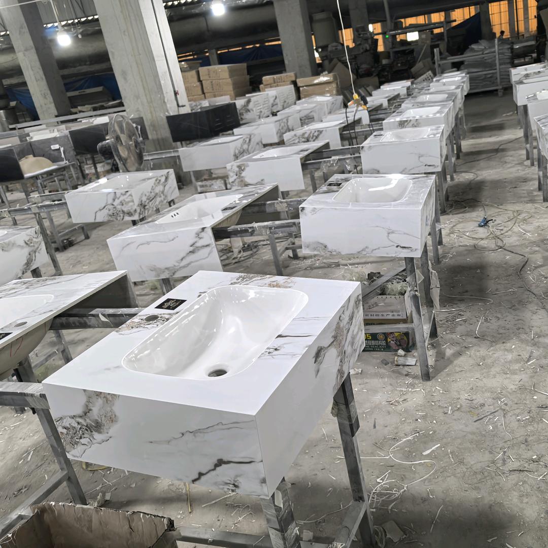 福禄寿不锈钢浴室柜+岩板酒店风生产家