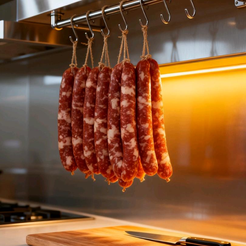 纯手工制作香肠