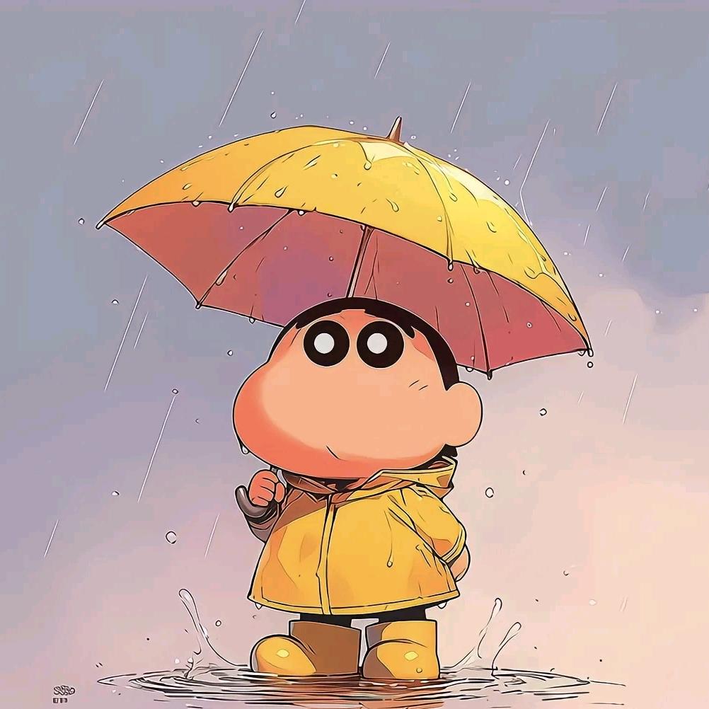 下雨天。