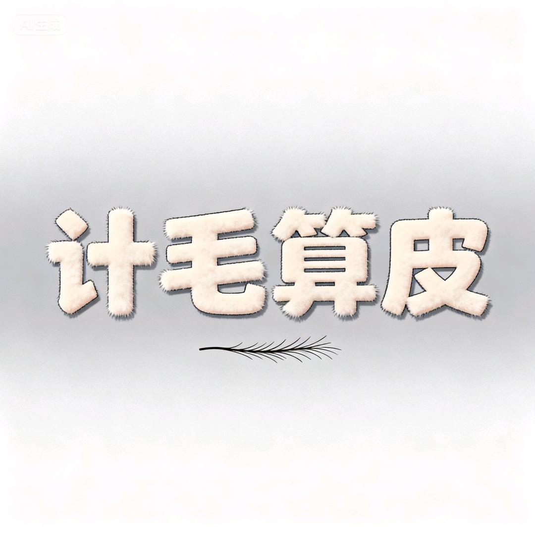 “计”毛“算”皮