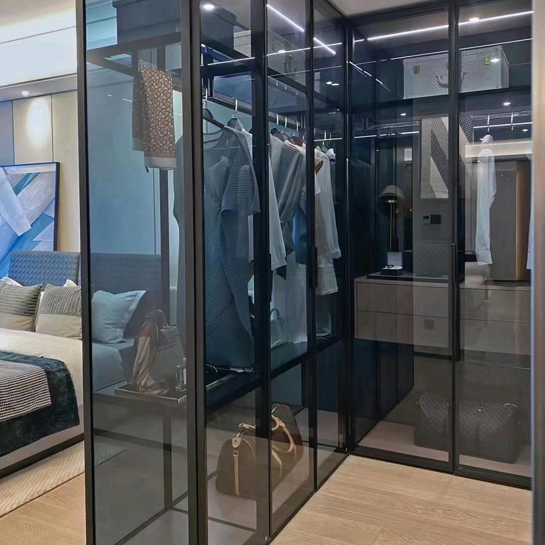 极简门玻璃柜定制（佛山植派）