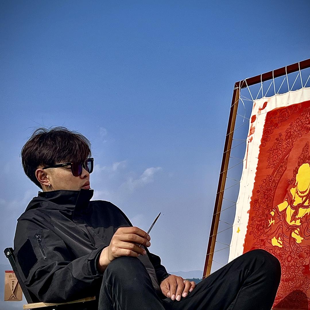 五台山手绘唐卡@冬周巴