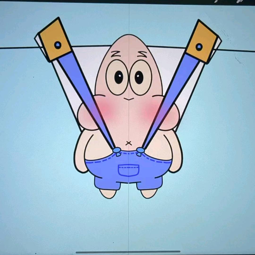 超长背带裤的派大星