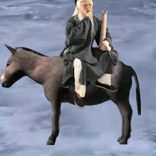 张果老倒骑驴