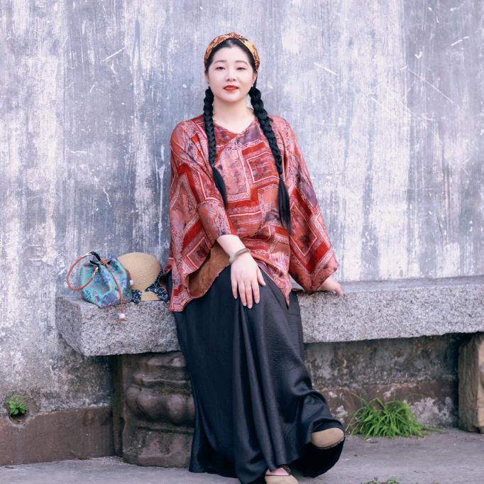 圆大宝国风大码轻奢女装