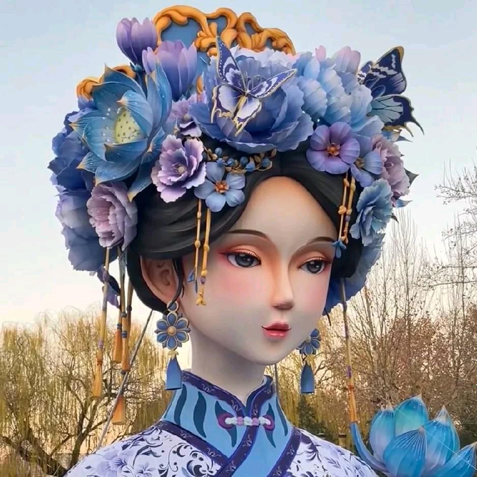 江苏稻草人非遗彩灯绿雕景观厂家