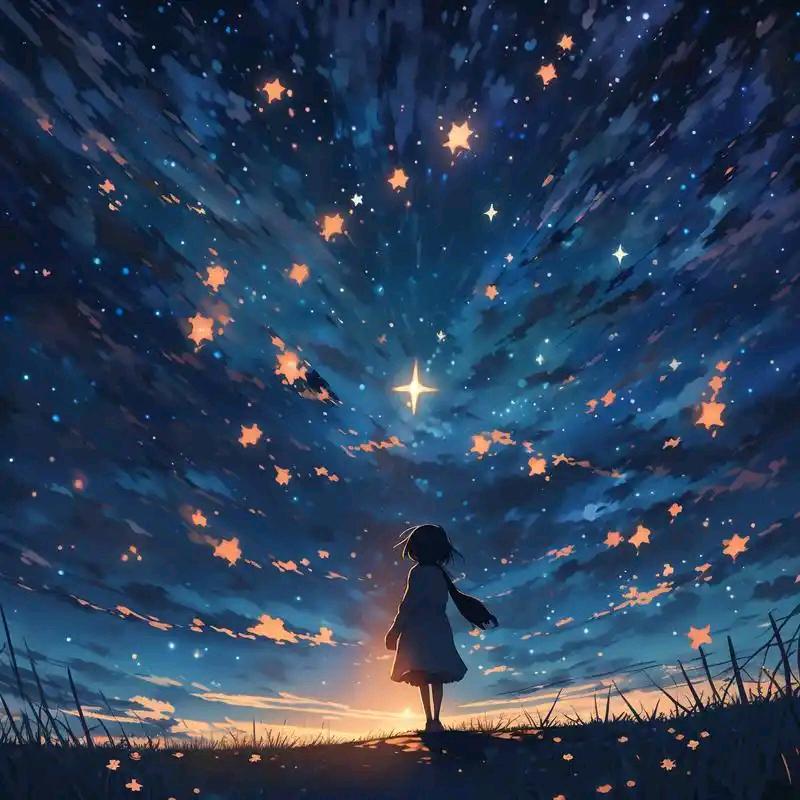 流星划过天空