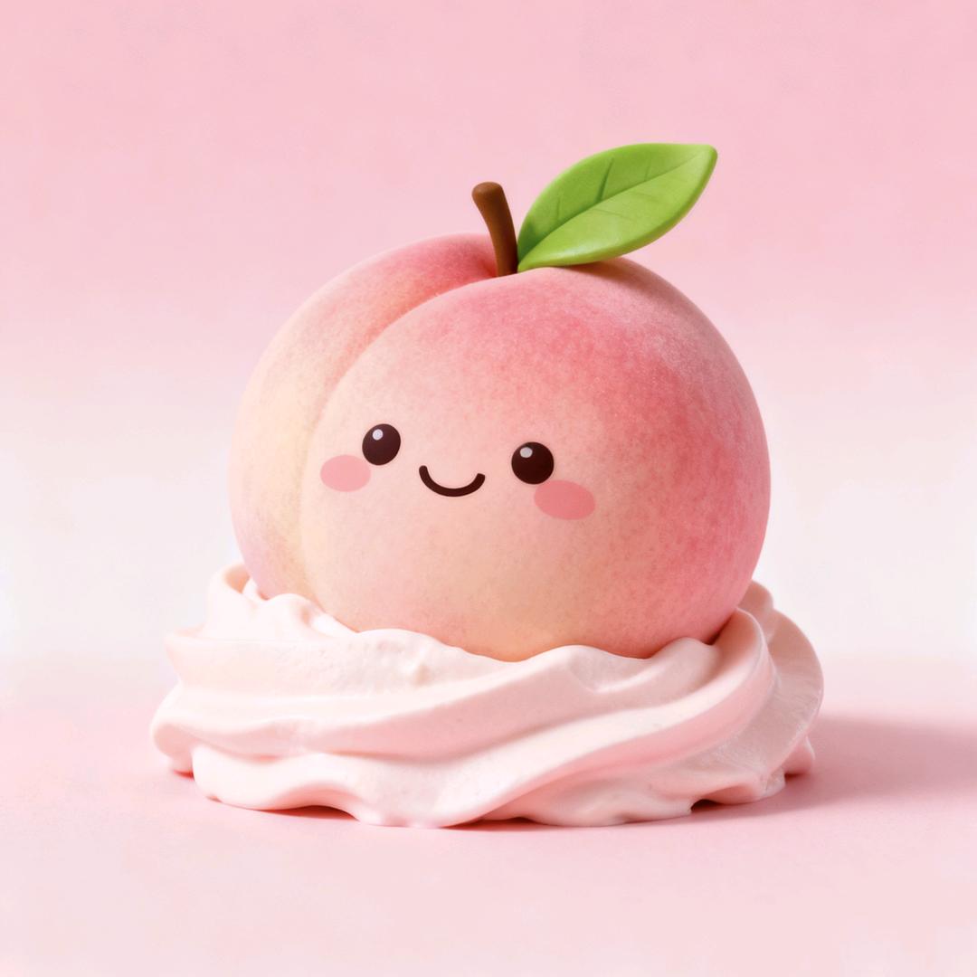 奶油桃子