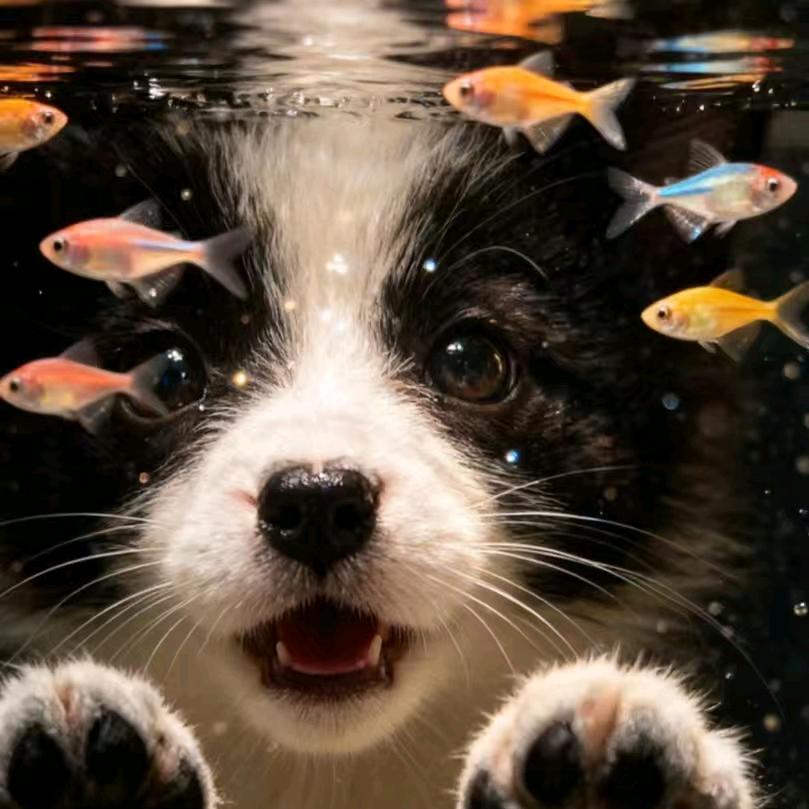 边牧，金毛小乔