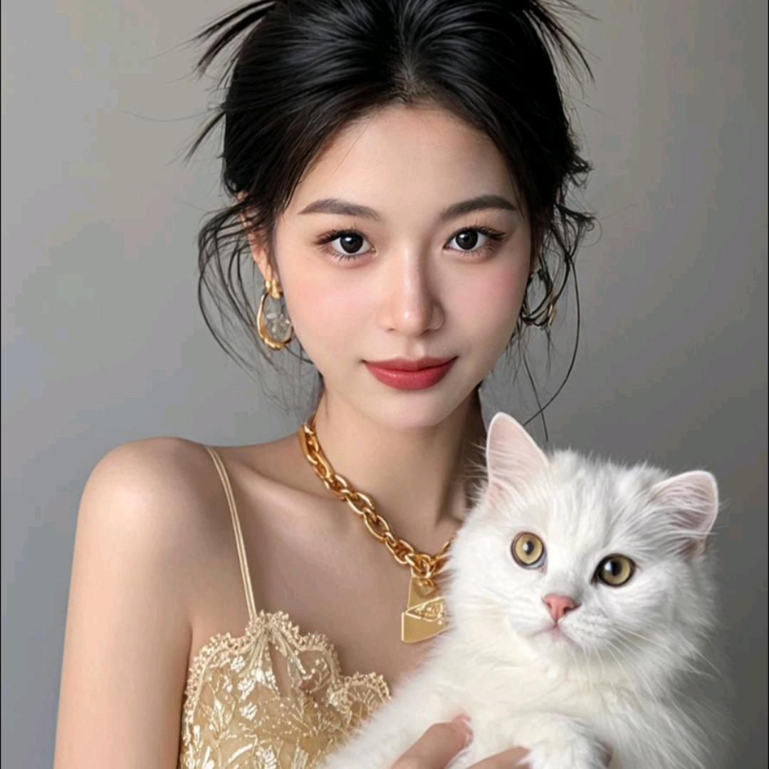 美女头发吹不乱