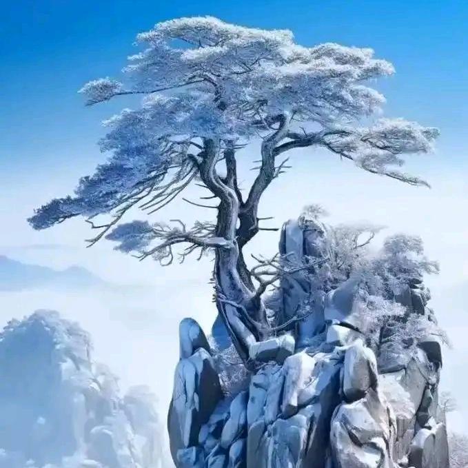 青松独雪