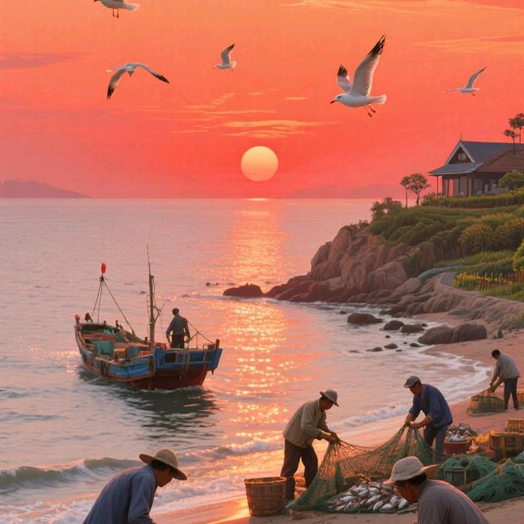 威海成山头景区里面海岛度假山庄王丽颖