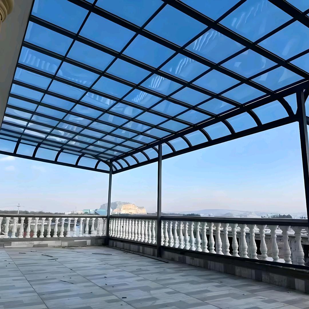 蒙自雨棚车棚阳光房源头厂家（富鑫夏哥