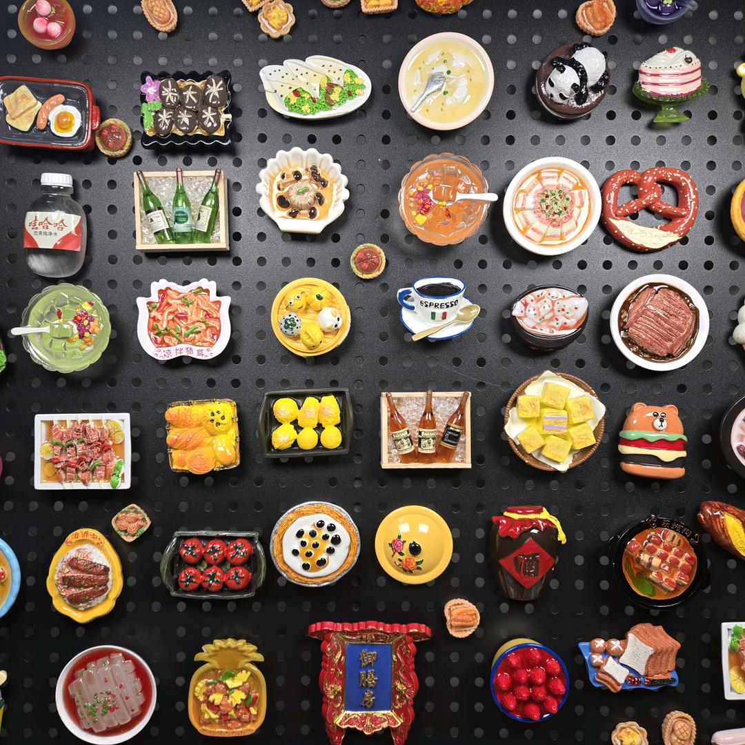 发财潮玩冰箱贴diy