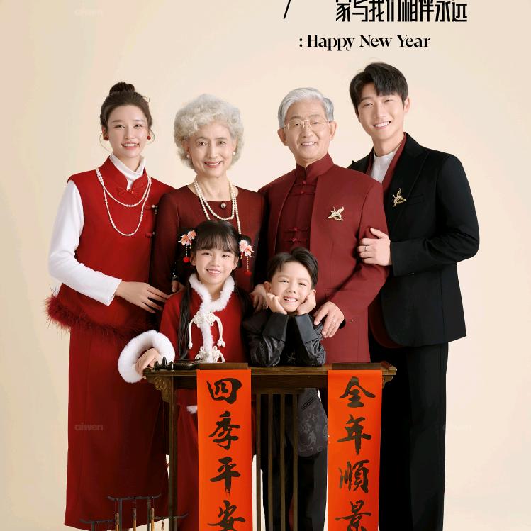 艾文亲子全家福孕妇摄影