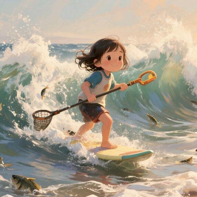 斑马玩海