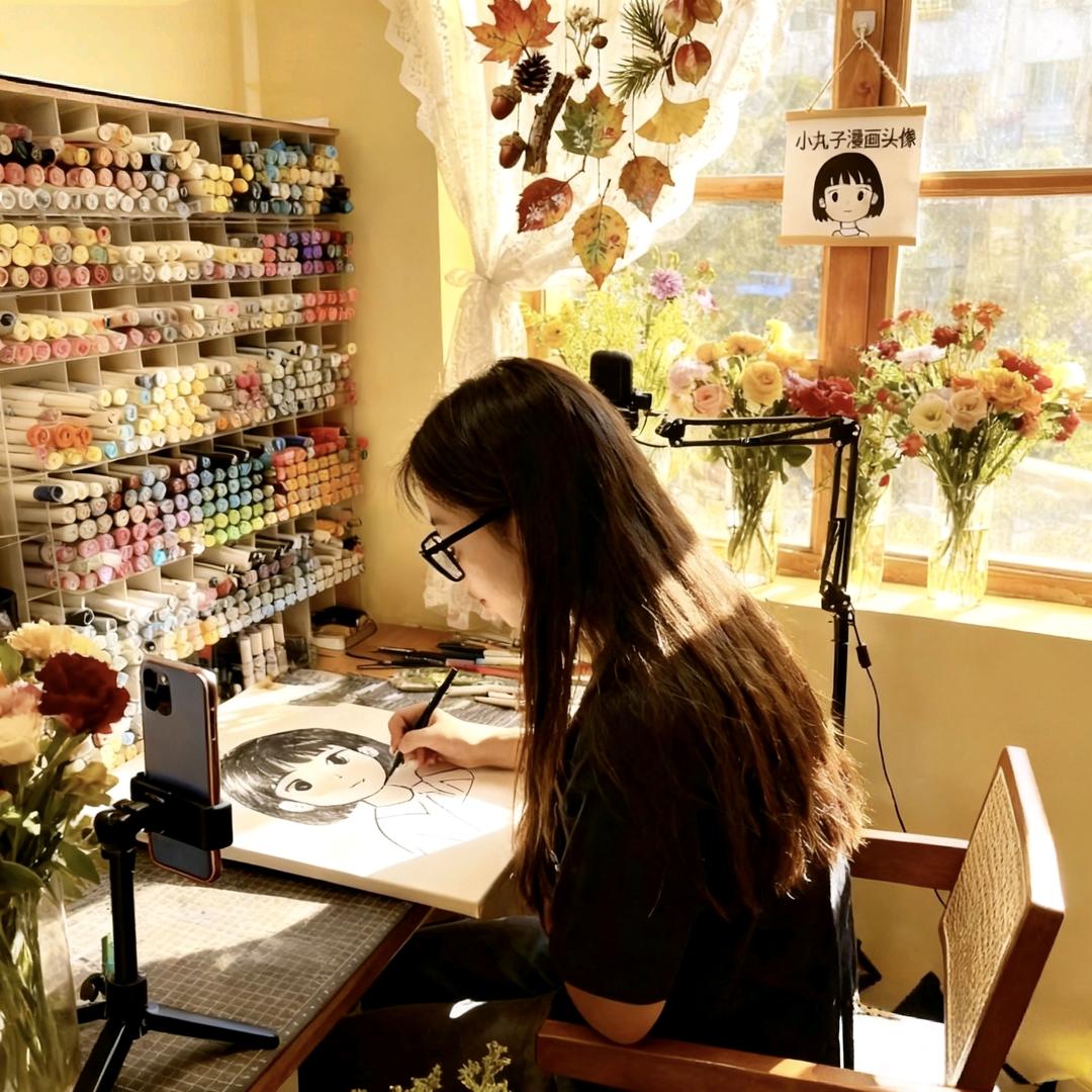 美术老师小丸子