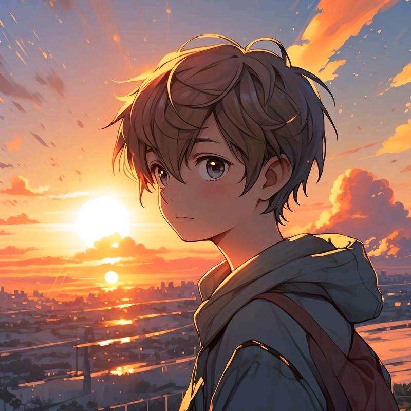 夕阳下的绵绵