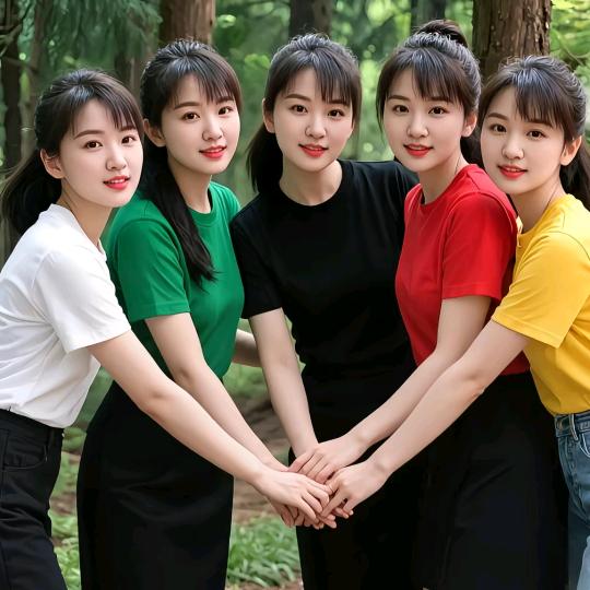 容县，五姐妹