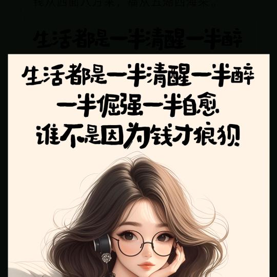 活着只为钱和吃喝玩乐
